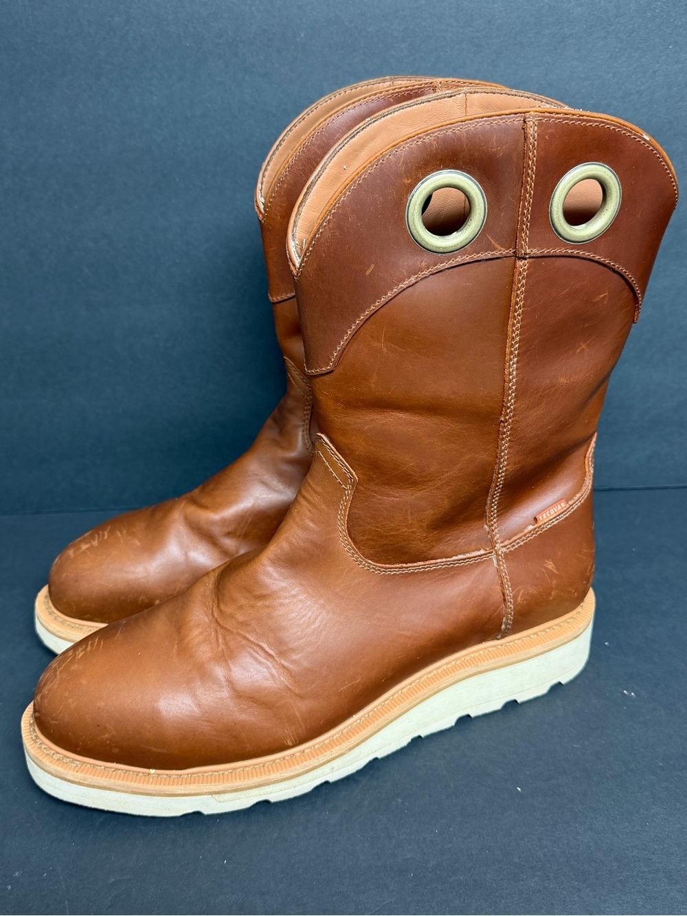 Men's Longhaul Waterproof Roper Composite Toe Work Boots -Tecovas - SIZE 12D